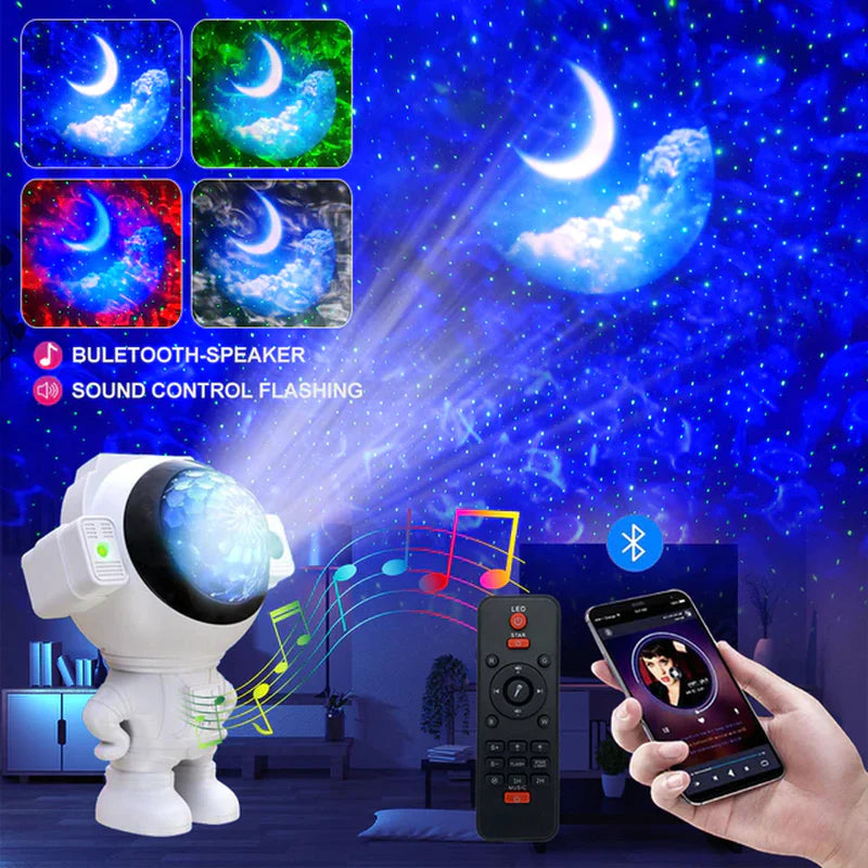 Astronaut Star Projector Starry Sky Projector Galaxy Lamp Night Light for Decoration Bedroom Home Decorative Children Gifts