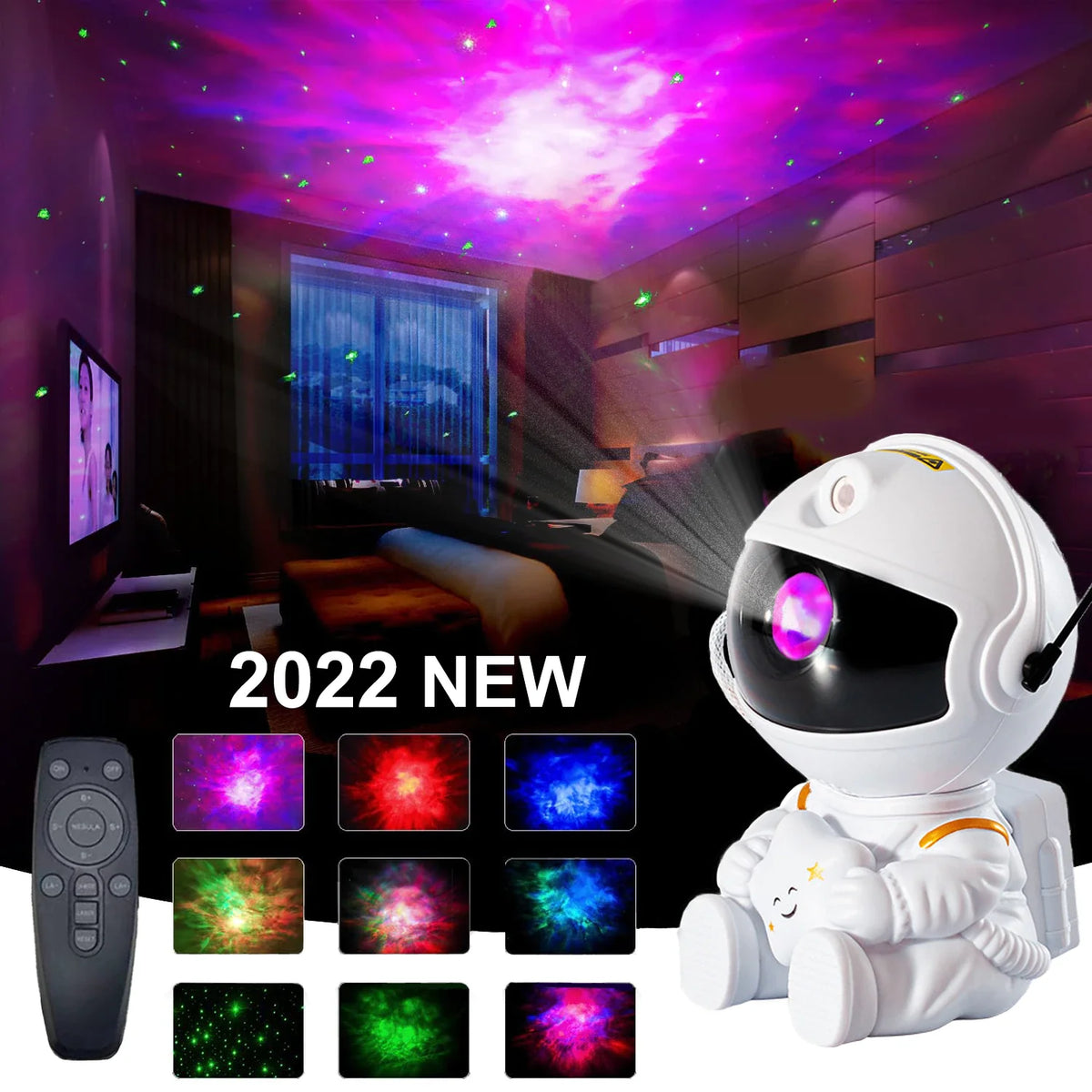 Astronaut Star Projector Starry Sky Projector Galaxy Lamp Night Light for Decoration Bedroom Home Decorative Children Gifts