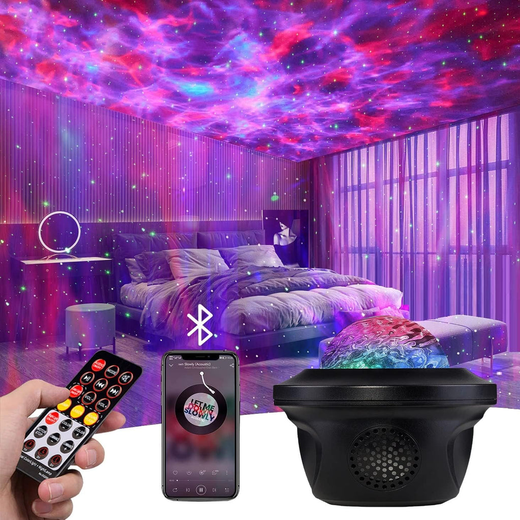 Galaxy Projector, Star Projector Bluetooth Speaker Timer for Bedroom