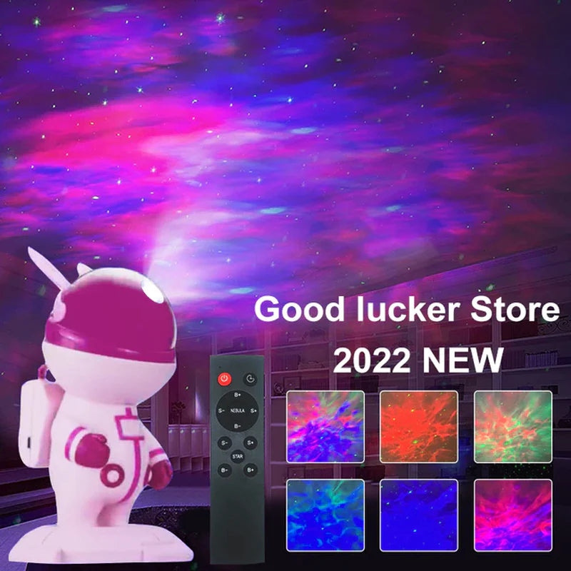  Astronaut Star Projector Starry Sky Projector Galaxy Lamp Night Light for Decoration Bedroom Home Decorative Children Gifts